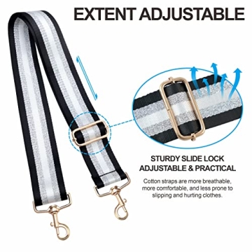 Stylish 2" Wide Adjustable Purse Strap for Crossbody Bags