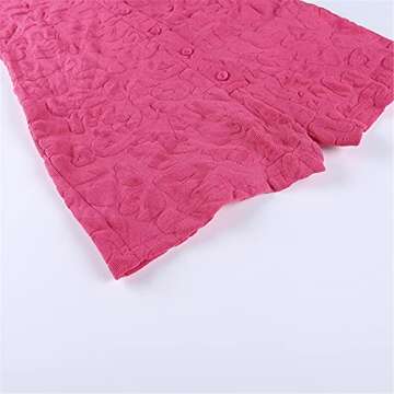 Women Jumpsuit Solid Color Short Sleeve Combi Bodysuits Bodycon Sexy Romper Overalls Shorts Y2K Playsuit (Pink, S, s)