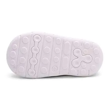 peggy piggy Baby Shoes Boy&Girl Infant Sneakers Non-Slip First Walking Shoes Breathable Mesh Shoes 6 9 12 18 Months(20312-blk-17)