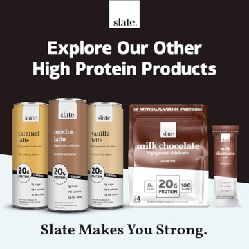 Slate Milk High Protein Milk Shake Variety Pack - Drink Healthy!