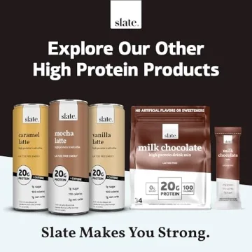 Slate Milk High Protein Milk Shake Variety Pack - Drink Healthy!