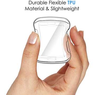 Simpeak Soft Screen Protector Bumper Case Compatible with Apple Watch 38mm Series 2 Series 3, Pack o...