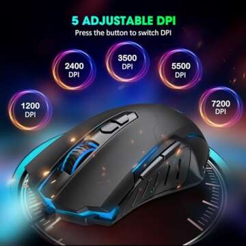 WEEMSBOX RGB Wired Gaming Mouse with Programmable Buttons