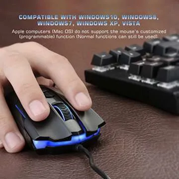 WEEMSBOX RGB Wired Gaming Mouse with Programmable Buttons