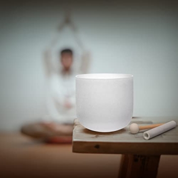 ALIOTH 7" Crystal Singing Bowl for Sound Healing Meditation