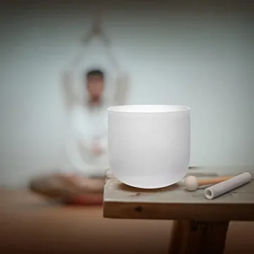 ALIOTH 7" Crystal Singing Bowl for Sound Healing Meditation