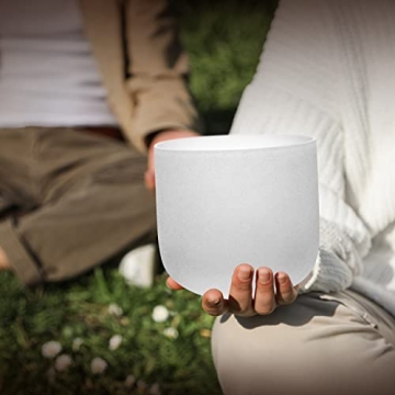 ALIOTH 7" Crystal Singing Bowl for Sound Healing Meditation