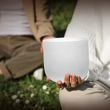 ALIOTH 7" Crystal Singing Bowl for Sound Healing Meditation