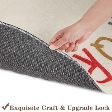 Topotdor Kids Multi Color Alphabets Round Play Rug 40 inch