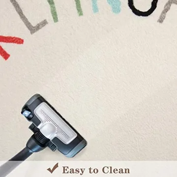 Topotdor Kids Multi Color Alphabets Round Play Rug 40 inch