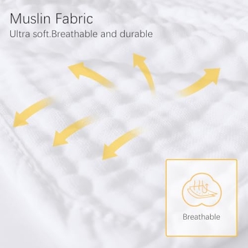 24 Pack Large Cotton Muslin Burp Cloths for Babies