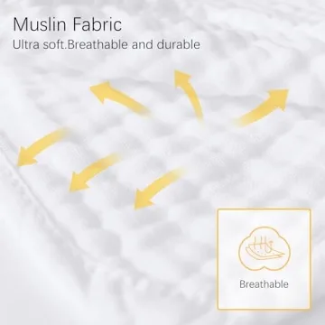 24 Pack Large Cotton Muslin Burp Cloths for Babies