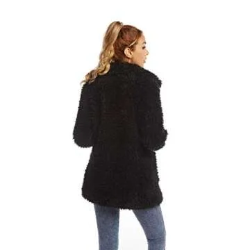 SUGAR POISON Elegant Faux Fur Coat for Women 2023 Winter