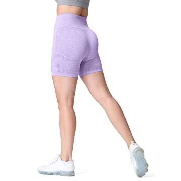 Aoxjox Seamless Workout Biker Shorts for Women High Waisted Exercise Athletic Gym Booty Running Yoga...