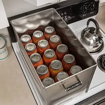Lehman's 50 Quart Stainless Steel Canner for Efficient Canning