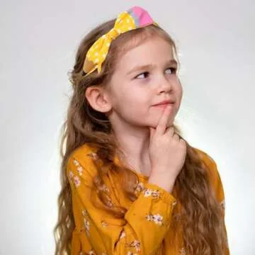 HOXIEYA Cute Pencil Bow Headband for Kids' Outfits