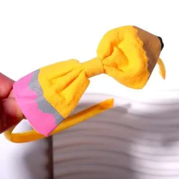 HOXIEYA Cute Pencil Bow Headband for Kids' Outfits