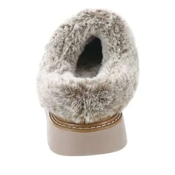 Skechers Women's Keepsakes Lite-Cozy Blend Slipper, Chestnut, 7.5