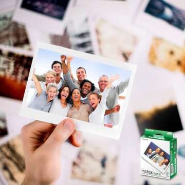 Fujifilm instax Wide Instant Film 8 Pack (80 Exposures) for use with Fujifilm instax Wide 300, 200, and 210 Cameras…