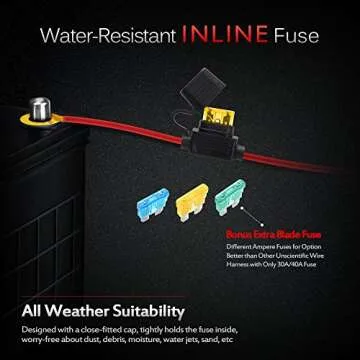 MICTUNING HD+ 12 Gauge Wiring Harness Kit for LED Lights