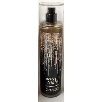 Bath and Body Works INTO THE NIGHT Fine Fragrance Mist 8 Fluid Ounce (2019 Limited Edition)