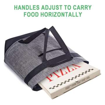 BeeGreen Insulated Cooler Bags Waterproof Soft Cold Bag for Pincin Grocery Travel Large Collapsible Food Lunch Bag with Zippered Top Leak Proof Portable Thermal Bag with Handles