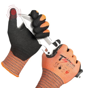 Cut Resistant Gloves for Heavy Duty Work & Touchscreen Use