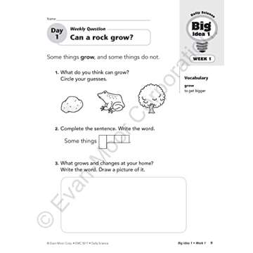 Evan-Moor Daily Science Book, Grade 1