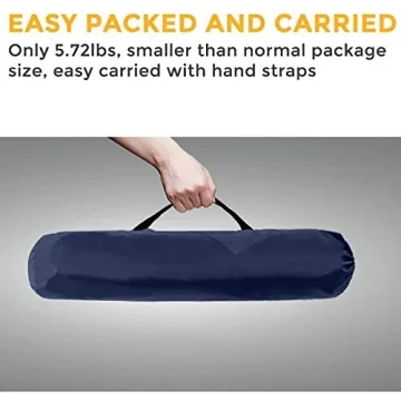 Pacific Pass 2 Person Family Dome Tent with Removable Rain Fly, Easy Set Up for Camp Backpacking Hiking Outdoor, 82.7 x 82.7 x 47.2 inches, Navy Blue