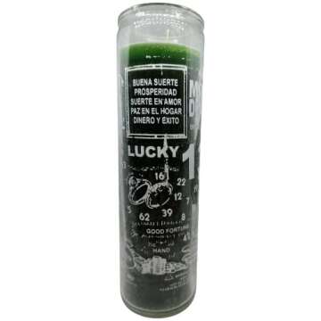 INDIO 7 Day Glass Candle - Attract Money & Prosperity