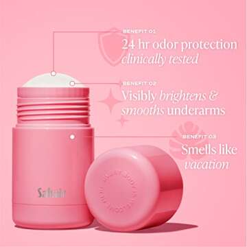 Saltair - Natural Deodorant Made with Skincare Ingredients (Pink Beach) 1.76 Ounce (Pack of 1)