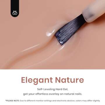 Beetles 5 in 1 Builder Gel, Colored Builder Gel for Nails Strengthener Extension Nail Gel in a Bottl...