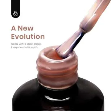 Beetles 5 in 1 Builder Gel, Colored Builder Gel for Nails Strengthener Extension Nail Gel in a Bottle U V/LED Lamp Cured for Valtines Home Manicure