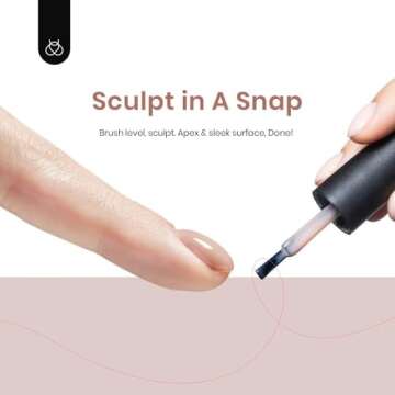 Beetles 5 in 1 Builder Gel, Colored Builder Gel for Nails Strengthener Extension Nail Gel in a Bottle U V/LED Lamp Cured for Valtines Home Manicure