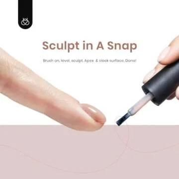 Beetles 5 in 1 Builder Gel, Colored Builder Gel for Nails Strengthener Extension Nail Gel in a Bottle U V/LED Lamp Cured for Valtines Home Manicure