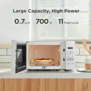 Compact Comfee EM720CPL-PMB Microwave with Safety Lock