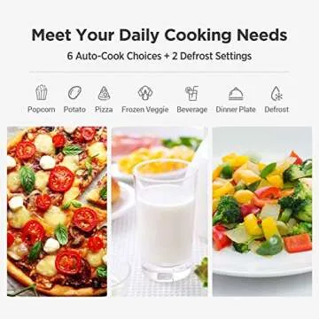 Compact Comfee EM720CPL-PMB Microwave with Safety Lock