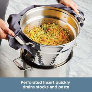 All-Clad 8 Quart Multi-Pot with Strainer - Versatile Cookware
