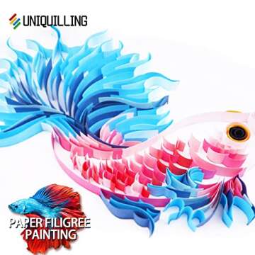 Uniquilling Quilling Paper Quilling Kits for Adults and Kids Beginner, Exquisite Handmade for DIY Pa...