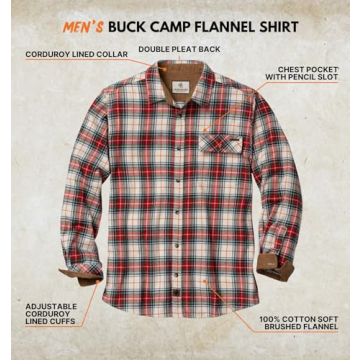 Legendary Whitetails Men's Flannel Shirt – Casual Comfort in Every Size