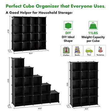 C&AHOME 16-Cube Modular Storage Organizer for Home