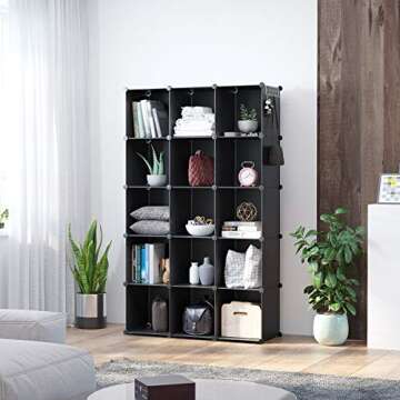 C&AHOME 16-Cube Modular Storage Organizer for Home