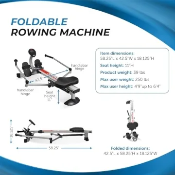 Stamina BodyTrac Glider 1050 Hydraulic Rowing Machine