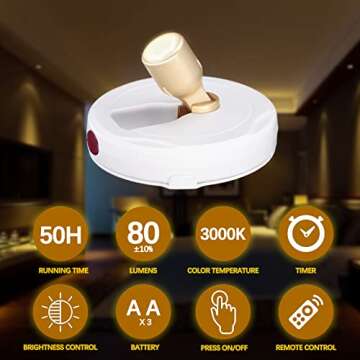 KANESIKI Battery Operated Spotlights for Art & Decor