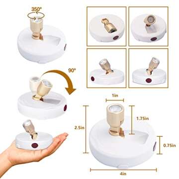 KANESIKI Battery Operated Spotlights for Art & Decor