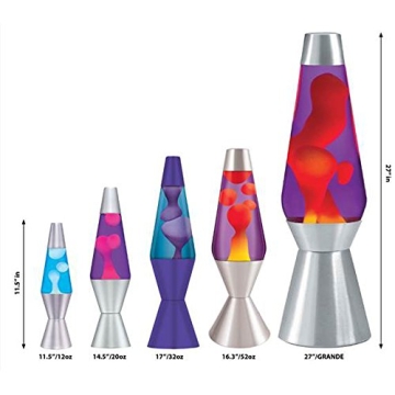 Colorful Lava Lamp 14.5-inch Retro Decor for Relaxation
