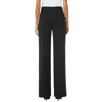 Stylish iChosy Women's High Waist Wide Leg Trousers