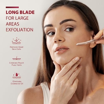 SINAHET Dermaplane Razor: 6 Count Facial Hair Removal