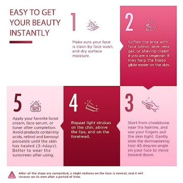 SINAHET Dermaplane Razor: 6 Count Facial Hair Removal