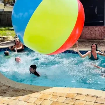 Top Race Giant Inflatable Beach Ball - Fun for All Ages